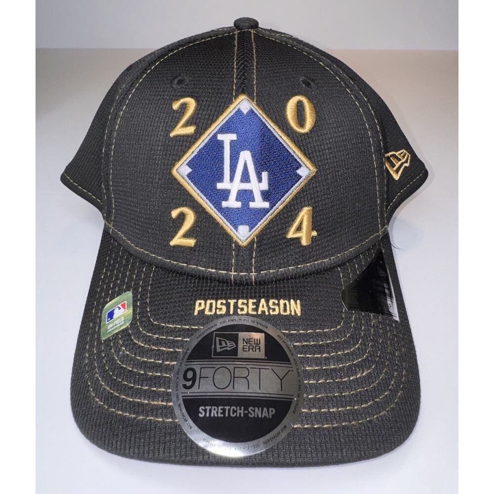 New Era LA Dodgers 2024 Postseason 9FORTY Stretch-Snap Adjustable Baseball Hat